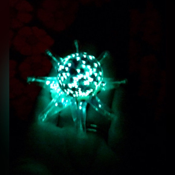 Glow In The Dark Glass Octopus Nautical Accent Decoration Figure Beach House - Picture 9 of 10